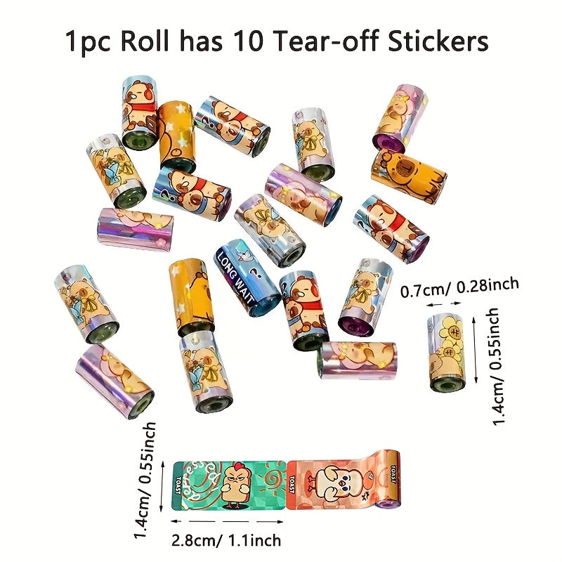 50pcs Resin Sticker Beads for DIY Bracelets Colorful Tear Off Ideal for Crafts