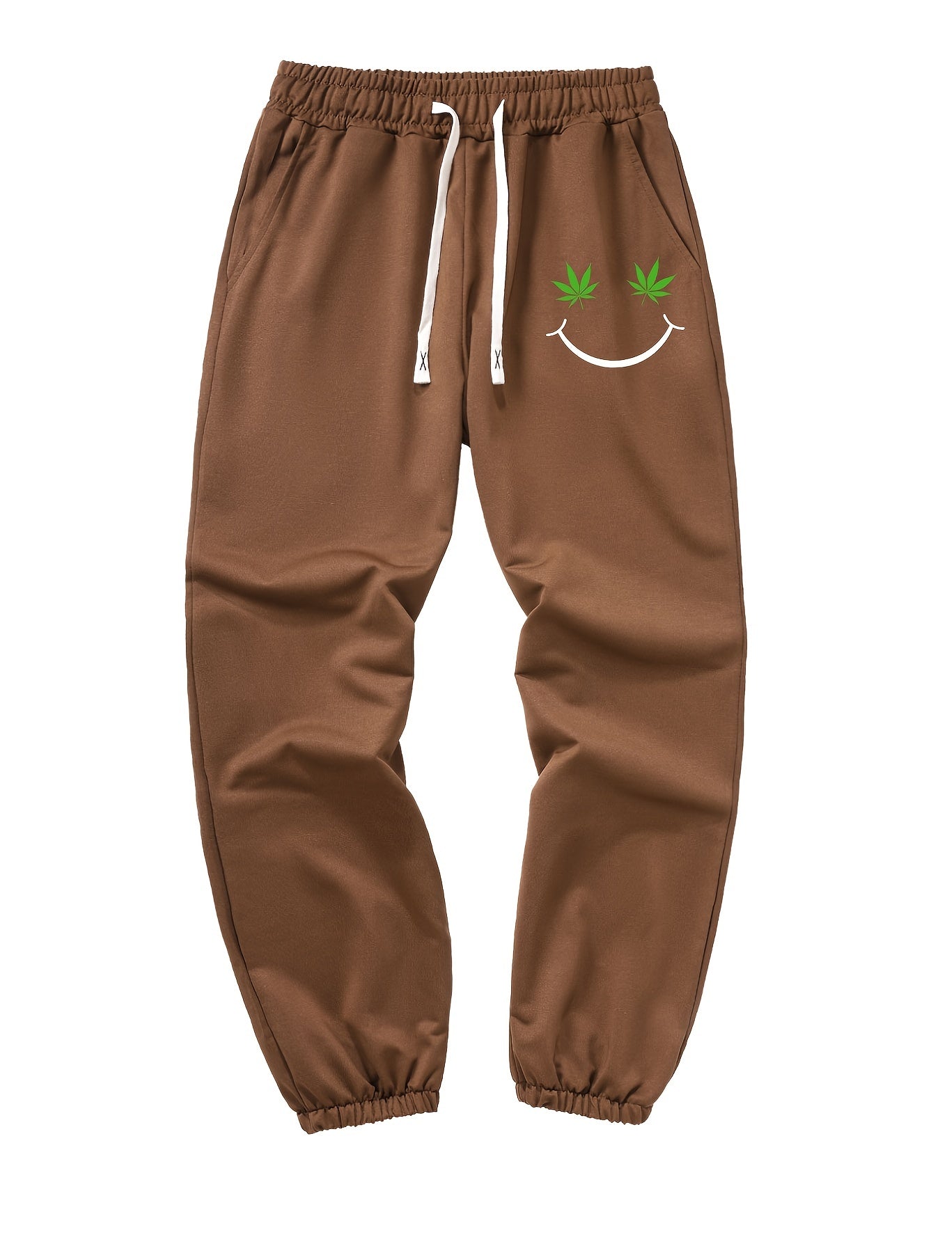 Casual Smile Loose Fit Drawstring Pants for Men