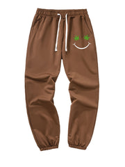 Casual Smile Loose Fit Drawstring Pants for Men