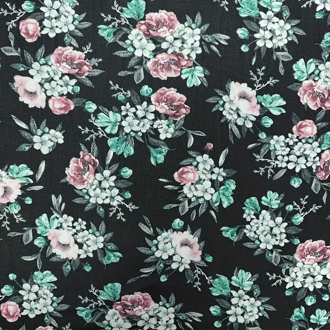 1yd Comfortable Chiffon Fabric for DIY Clothes Pants Dress - Cut Size