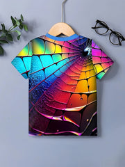 Boys 3D Print Cartoon T-shirt Short Sleeve Casual Top
