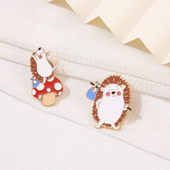Animal Pendant Hedgehog Pendant Necklace Jewelry Gift