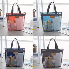 Waterproof Outdoor Toiletry Storage Mesh Bag for Traveling