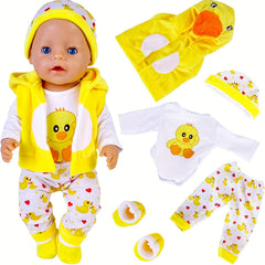 Duck Themed Outfit Set for 17-18 Inch & 43 cm Dolls