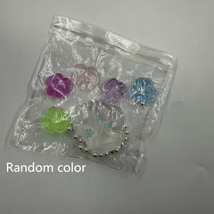 6pcs Glow in The Dark Squishy Cat Paw Fidget Toys with Glitter TPR Material
