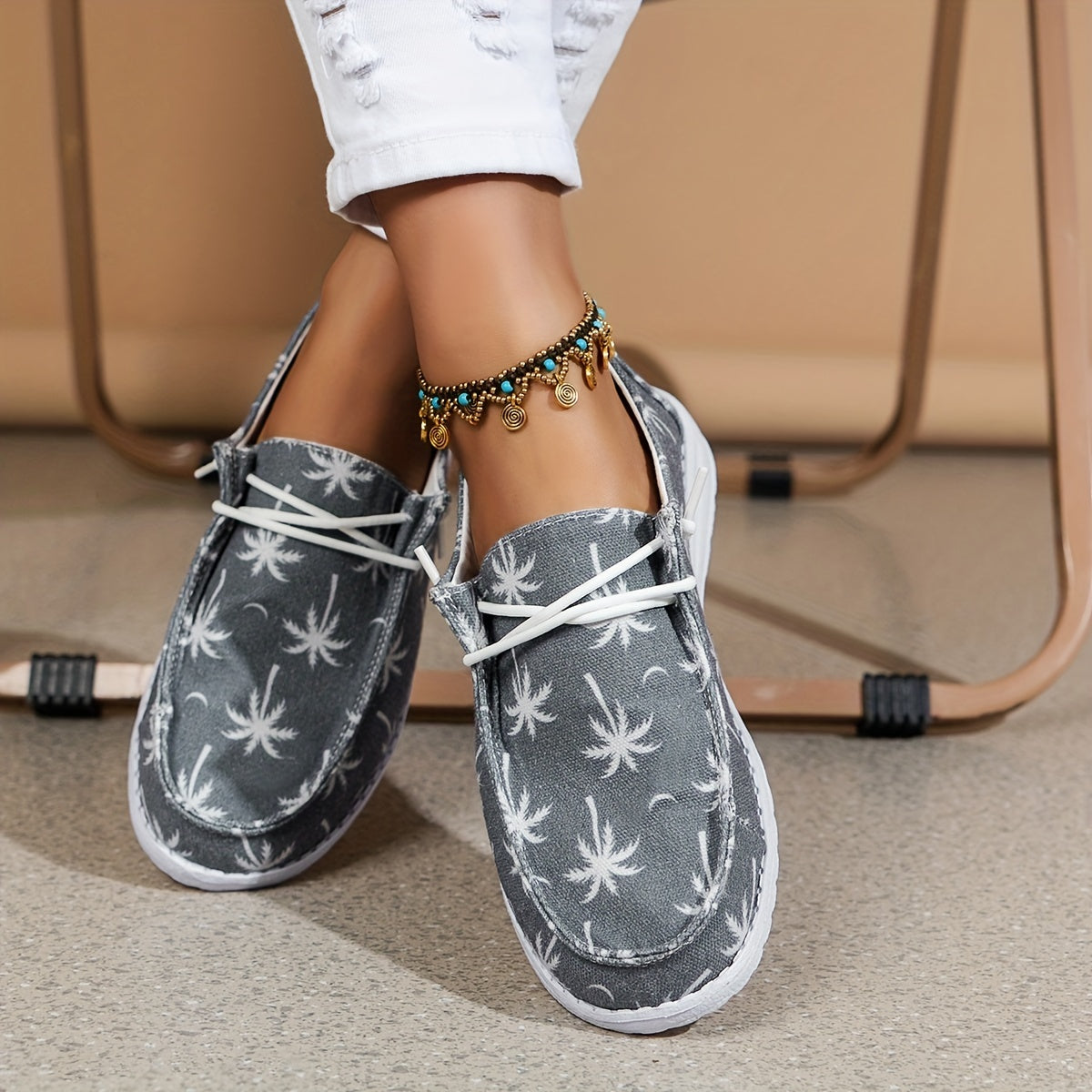 Women's Lace Up Hollow Platform Boat Shoes Lightweight Summer Outdoor Shoes