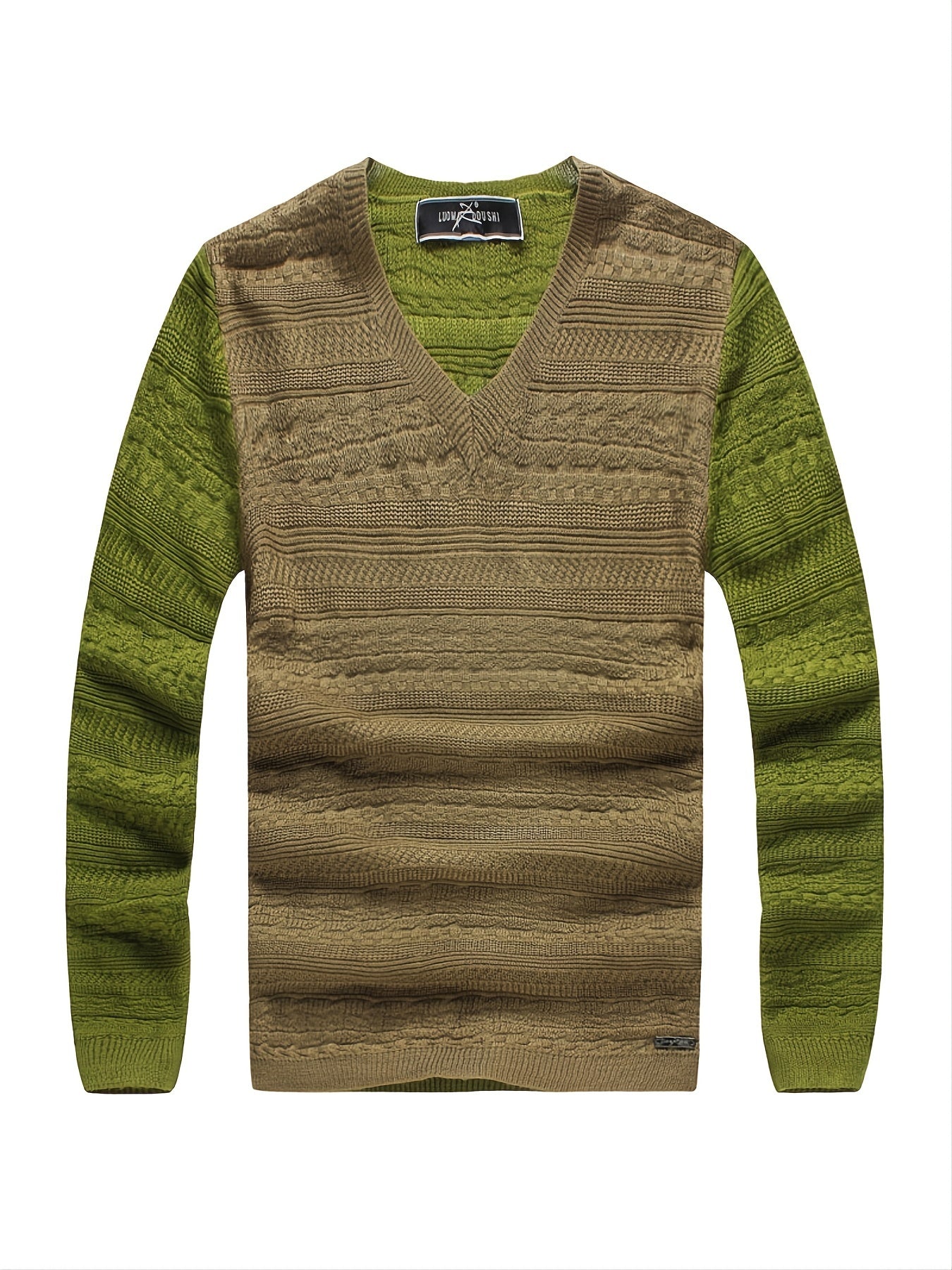 Men's V-neck Cardigan Thin Casual Knitted Pullover Sweater