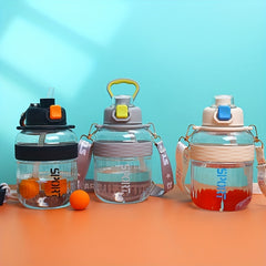Large Capacity Leakproof Belly Cup with Handle & Strap