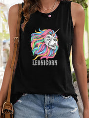 Animal Print Workout Tank Top Women's Activewear