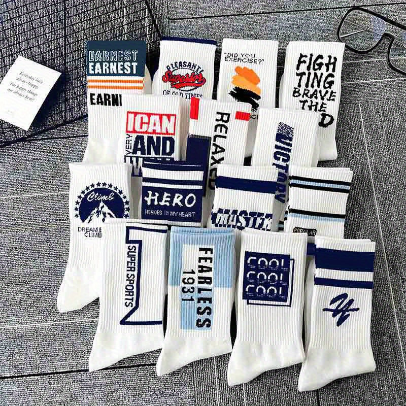 5 Pairs Men's Cotton Football Running Socks
