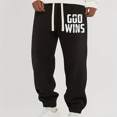 Men's Ok Graphic Print Sweatpant Casual Loose Jogger Pants