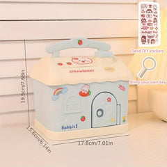House Money Box Cartoon Square Coin Storage Box Large Capacity Piggy Bank