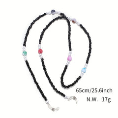Beaded Glasses Chain Anti Slip Eyewear Retainer Stylish Lanyard Strap