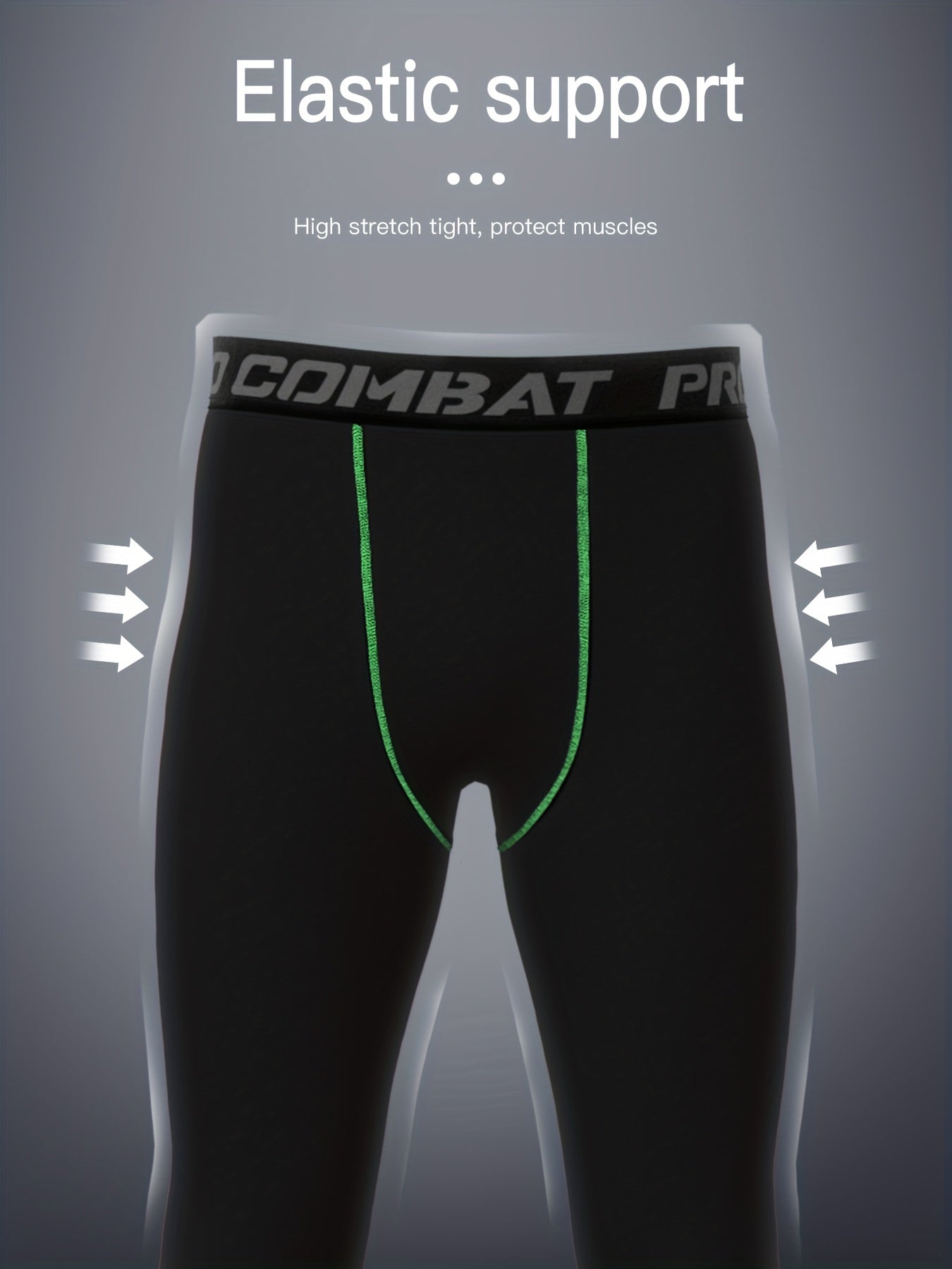 Men's 3pcs Leggings Active Quick Drying Sports Compression Pants