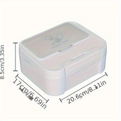 Covered Desk Storage Box Memo Stationery Holder