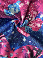 Diamond Butterfly Pattern Hooded Sweatshirt Girls Boys Sports