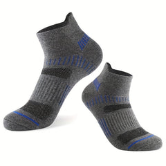 Breathable Striped Cotton Ankle Socks for Men and Women