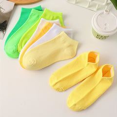 8 Pairs Crew Ankle Socks Breathable All Match Women's Stockings
