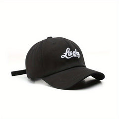 Embroidered Curved Brim Baseball Cap for Spring/Autumn