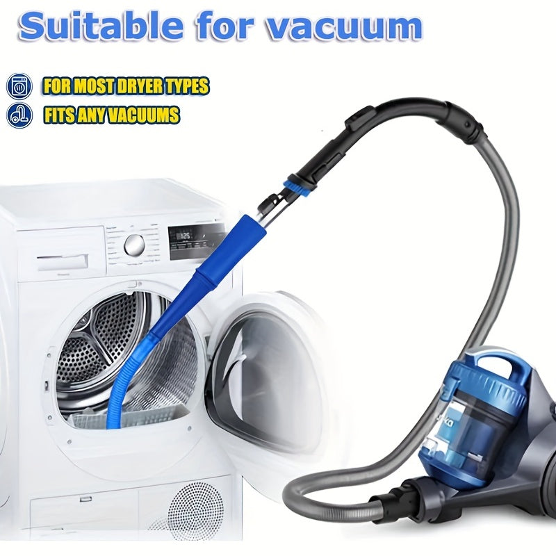 Dryer Vent Cleaner Kit Vacuum Hose Attachment Brush Lint Remover