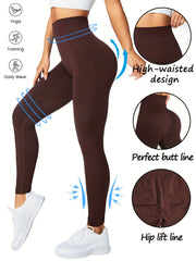 Quick Dry Butt Lifting Yoga Pants High Waist Workout Leggings