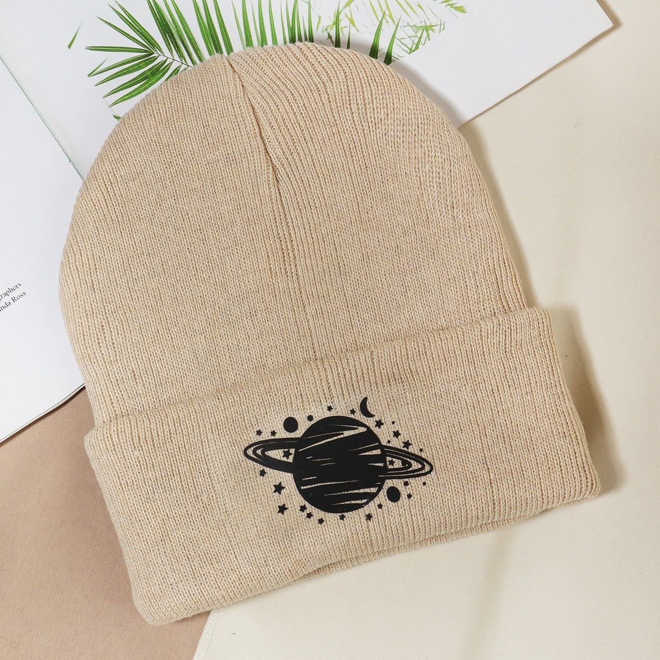 Planet Dots Knit Casual Beanie