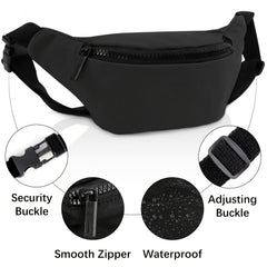 Waterproof Canvas Waist Bag Fanny Pack For Girls Boys Mobile Phone Pouch