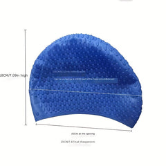 2pcs Silicone Swimming Caps Long Hair 3D Ear Protection