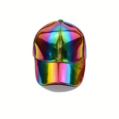 Y2K Laser Baseball Cap Colorful Waterproof Sun Hat