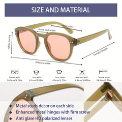 Classic Round Polarized Sunglasses UV400 Protection