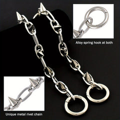 Punk Metal Style Shoe Charms Chains DIY Shoe Decoration
