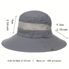 Breathable Mesh Visor Bucket Hat UV Sun Hat