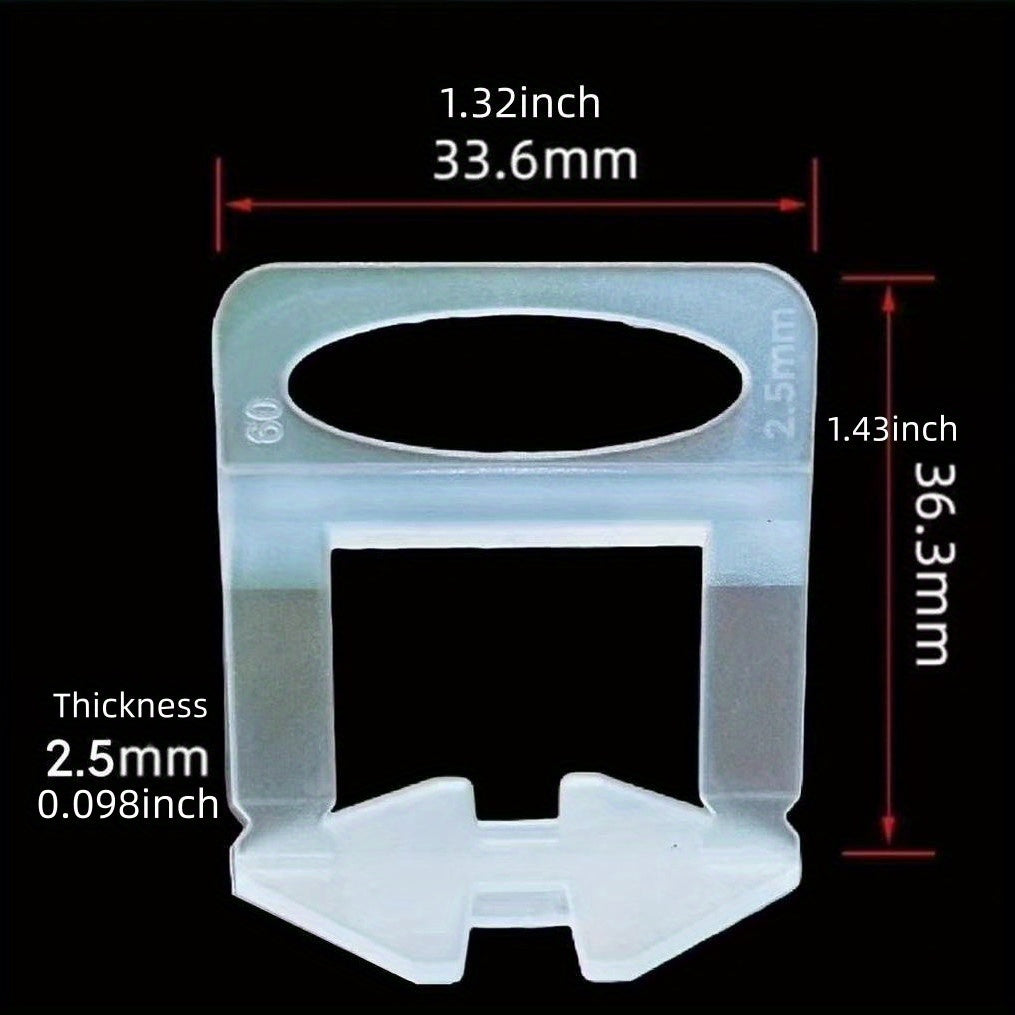 100pcs Tile Leveling Clips 2 5mm Tile Leveling Spacer Tile Leveling System