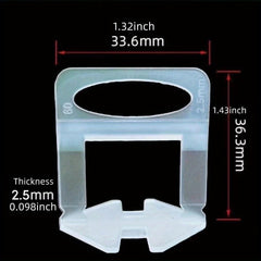 100pcs Tile Leveling Clips 2 5mm Tile Leveling Spacer Tile Leveling System