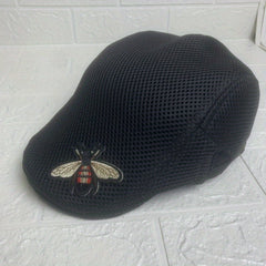 Little Bee Breathable Mesh Forward Hat Solid Beret