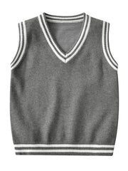 Kids V Neck Sweater Vest Boys Girls