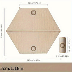 Hexagon Inflatable Mat, Moisture-proof, Portable Park Tent Mat
