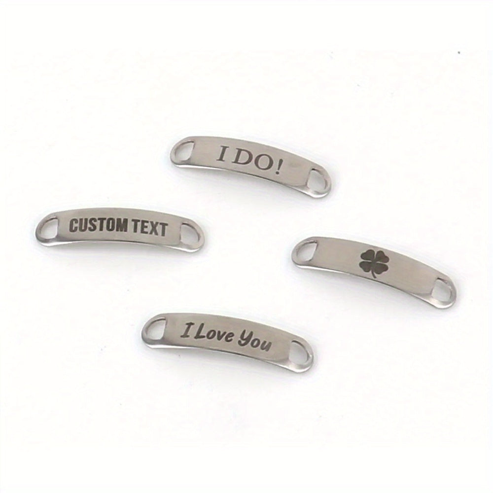 Custom Engraved Shoe Lace Buckles - Anniversary Gift for Couples - Metal Sho