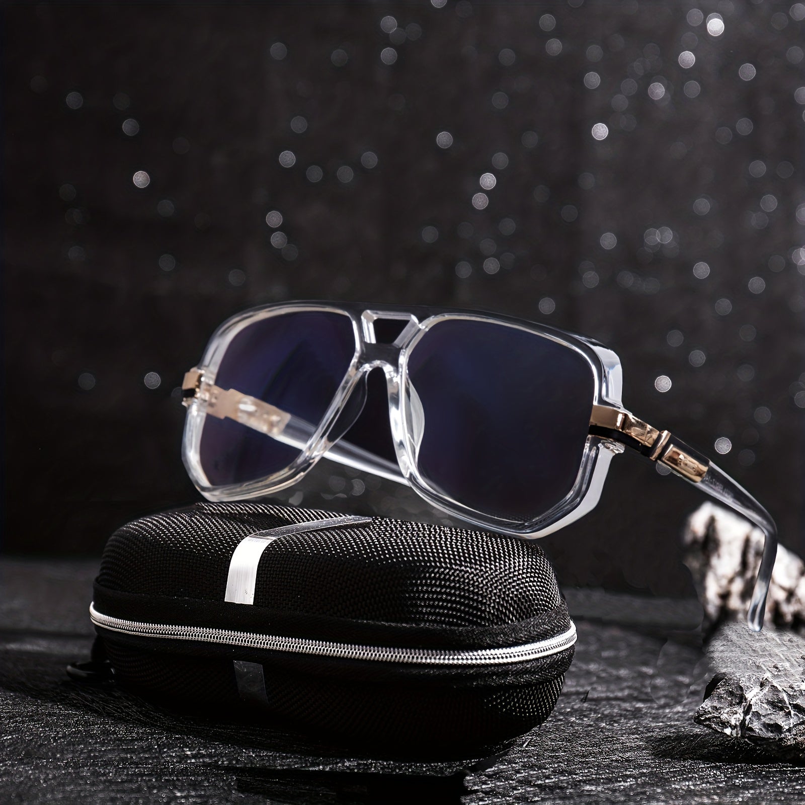 Men's Square Frame Sunglasses Steampunk UV Protection
