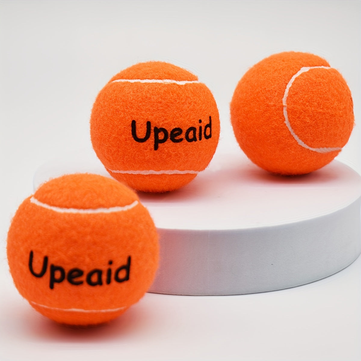 3pcs Tennis Set High Elasticity Durable Chemical Fiber Wool Rubber Balls