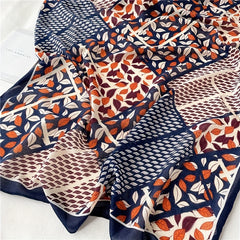 Chinese Style Scarf Leaves Pattern Long Breathable Shawl Wraps