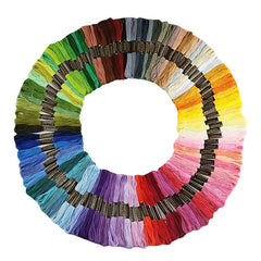 100pcs Rainbow Embroidery Floss Cross Stitch Thread
