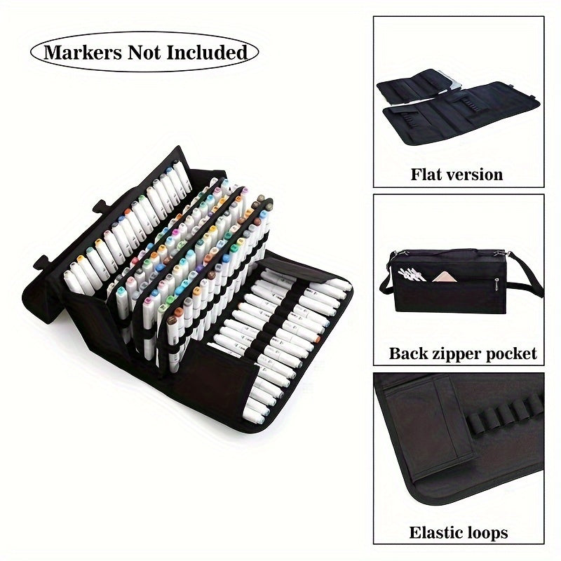 120 Slot Marker Pen Storage Bag for Art Students