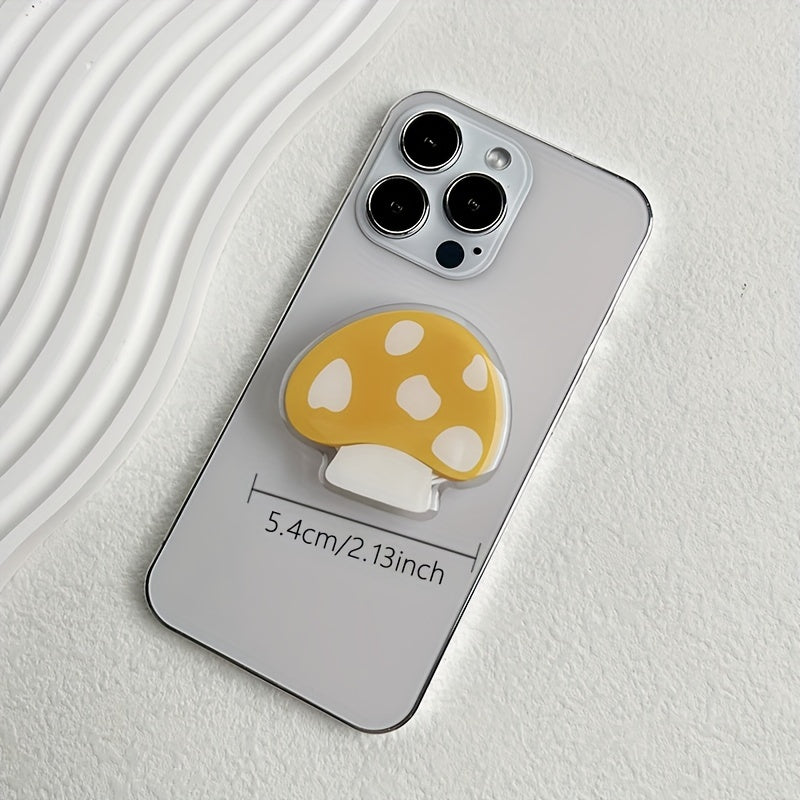 Cartoon Mushroom Phone Holder Foldable Desktop Portable Handle