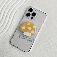 Cartoon Mushroom Phone Holder Foldable Desktop Portable Handle