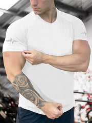 Men's Quick Dry Stretch Crew Neck Tee Shirt