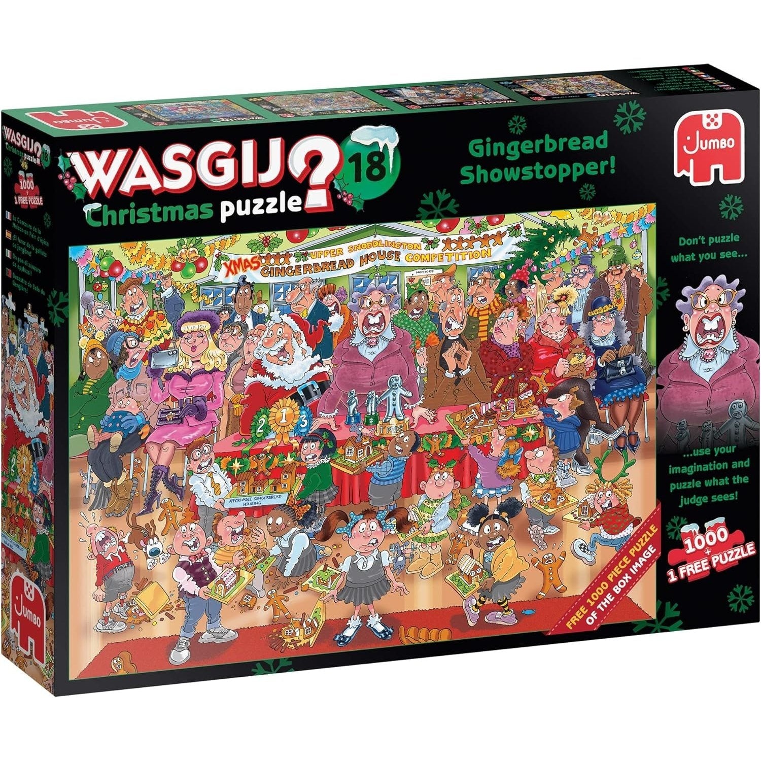 Jumbo Wasgij Christmas 18 Gingerbread Showstopper Puzzle Set