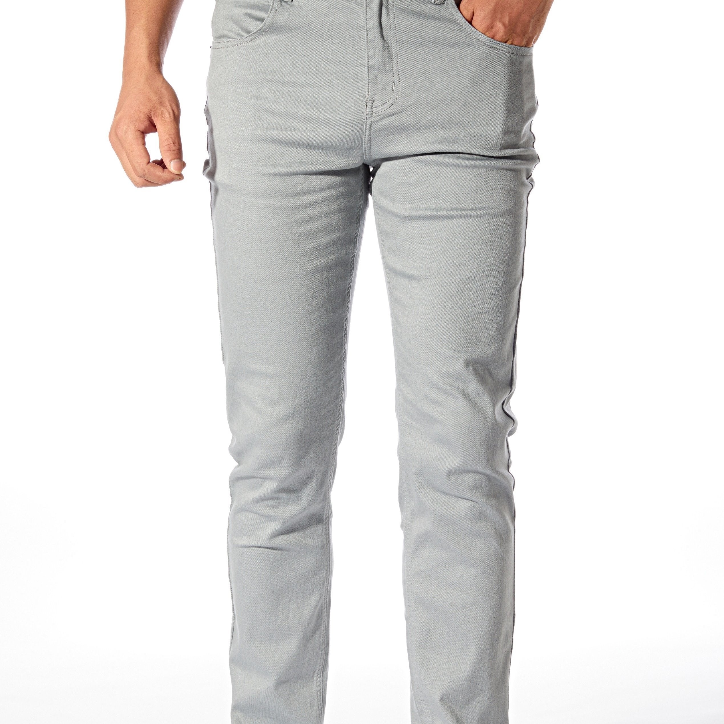 Slim Fit Casual Pants Men's Stretch Mid Pants Fall Winter
