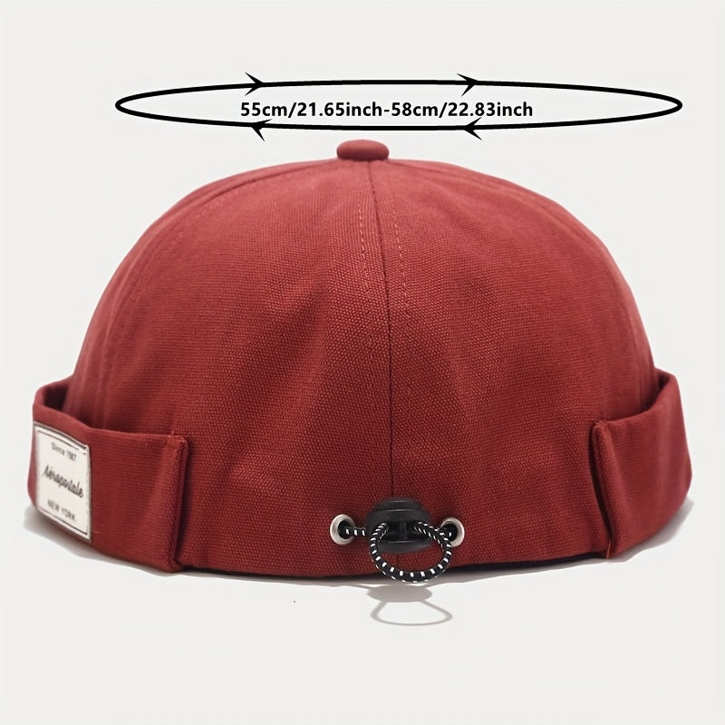 Men's Vintage Beanie Hat Hip Hop Landlord Melon Hat