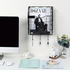 Vertical Metal Wall File Storage Rack